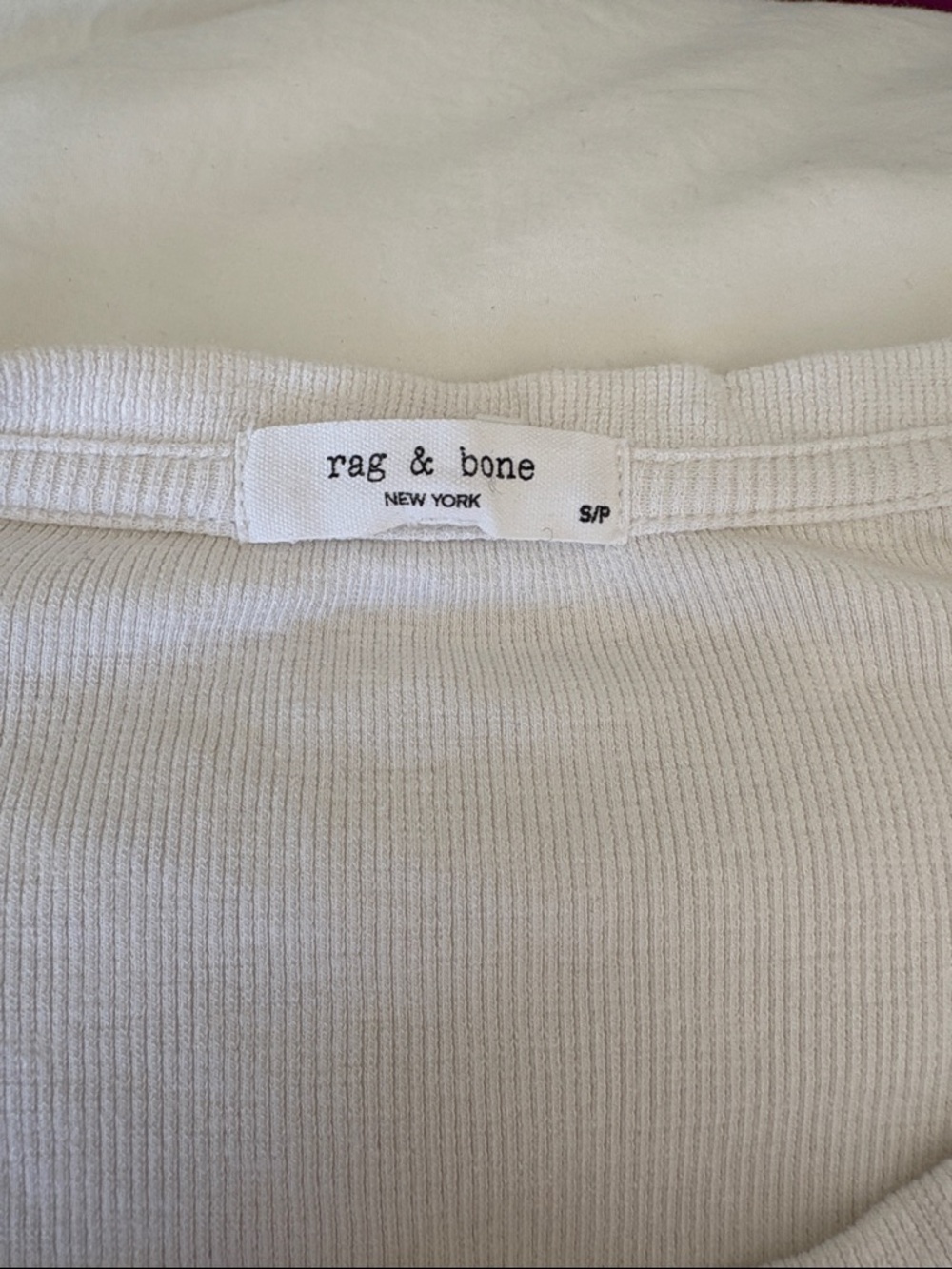 rag & bone Off-White Ribbed Tank - Picture 5 of 5